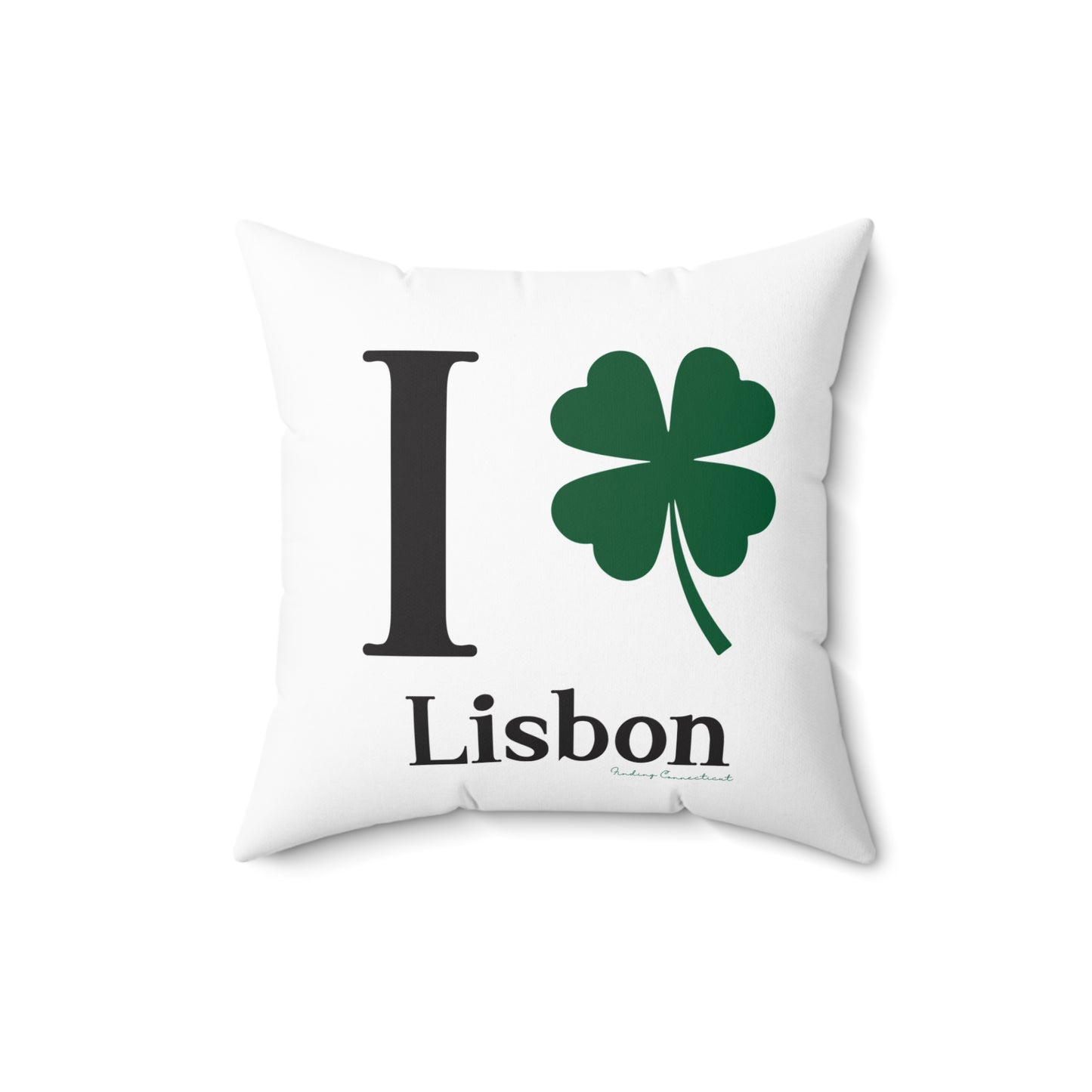 I Clover Lisbon Spun Polyester Square Pillow