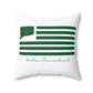 Groton Connecticut St. Patrick’s Day Flag Spun Polyester Square Pillow