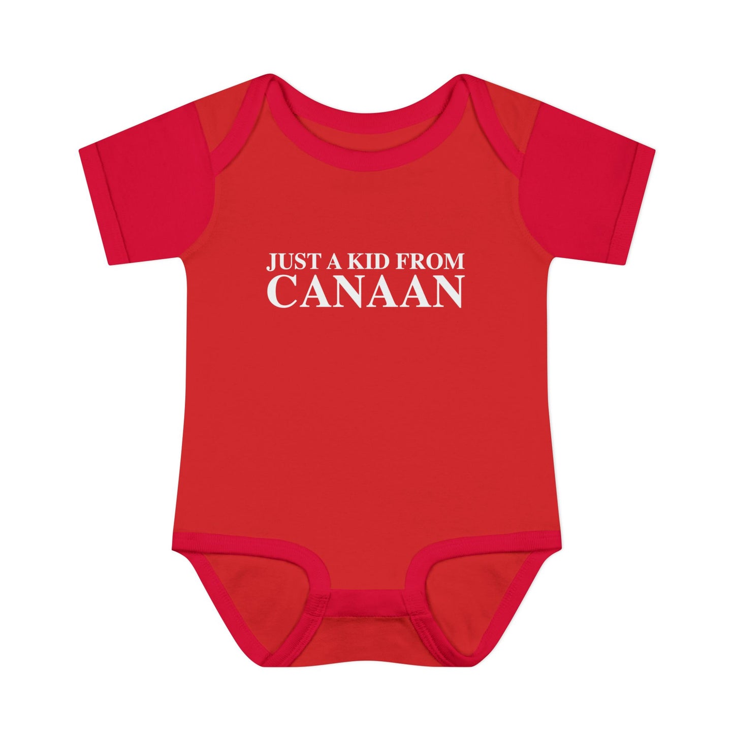 Just a kid from Canaan Infant Baby Rib Bodysuit