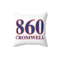 860 Cromwell Red, White & Blue Spun Polyester Square Pillow