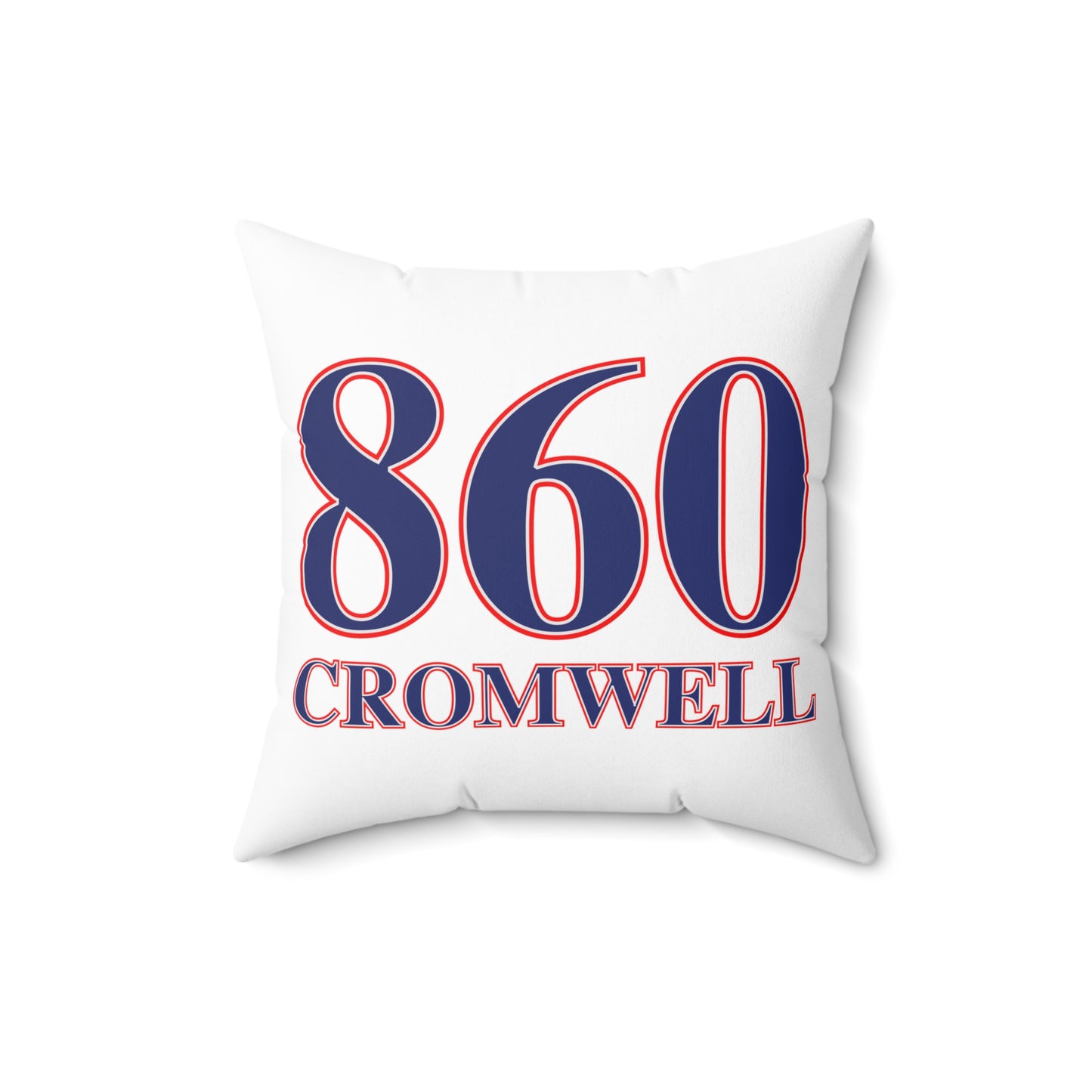 860 Cromwell Red, White & Blue Spun Polyester Square Pillow