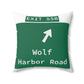 Vintage WCP Exit 55B Sign Spun Polyester Square Pillow