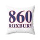 860 Roxbury Red White & Blue Spun Polyester Square Pillow