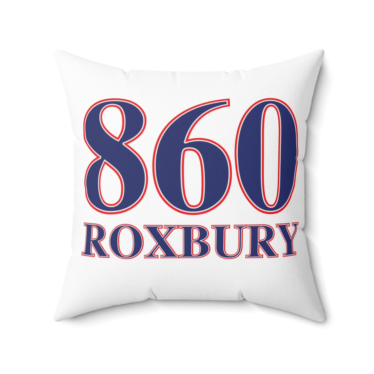 860 Roxbury Red White & Blue Spun Polyester Square Pillow