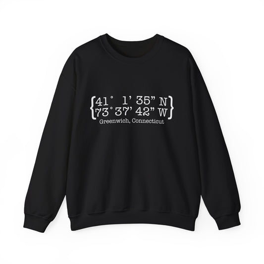 Greenwich Coordinates Unisex Heavy Blend™ Crewneck Sweatshirt