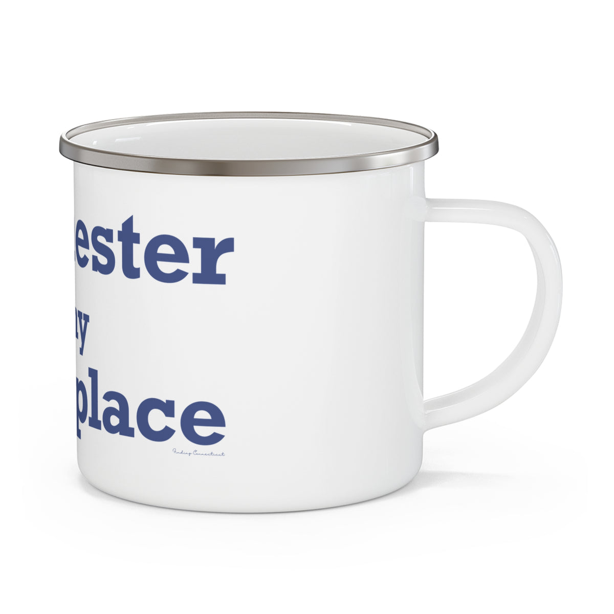 Winchester is My Happy Place Enamel Camping Mug
