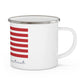 New Canaan Connecticut Flag Enamel Camping Mug