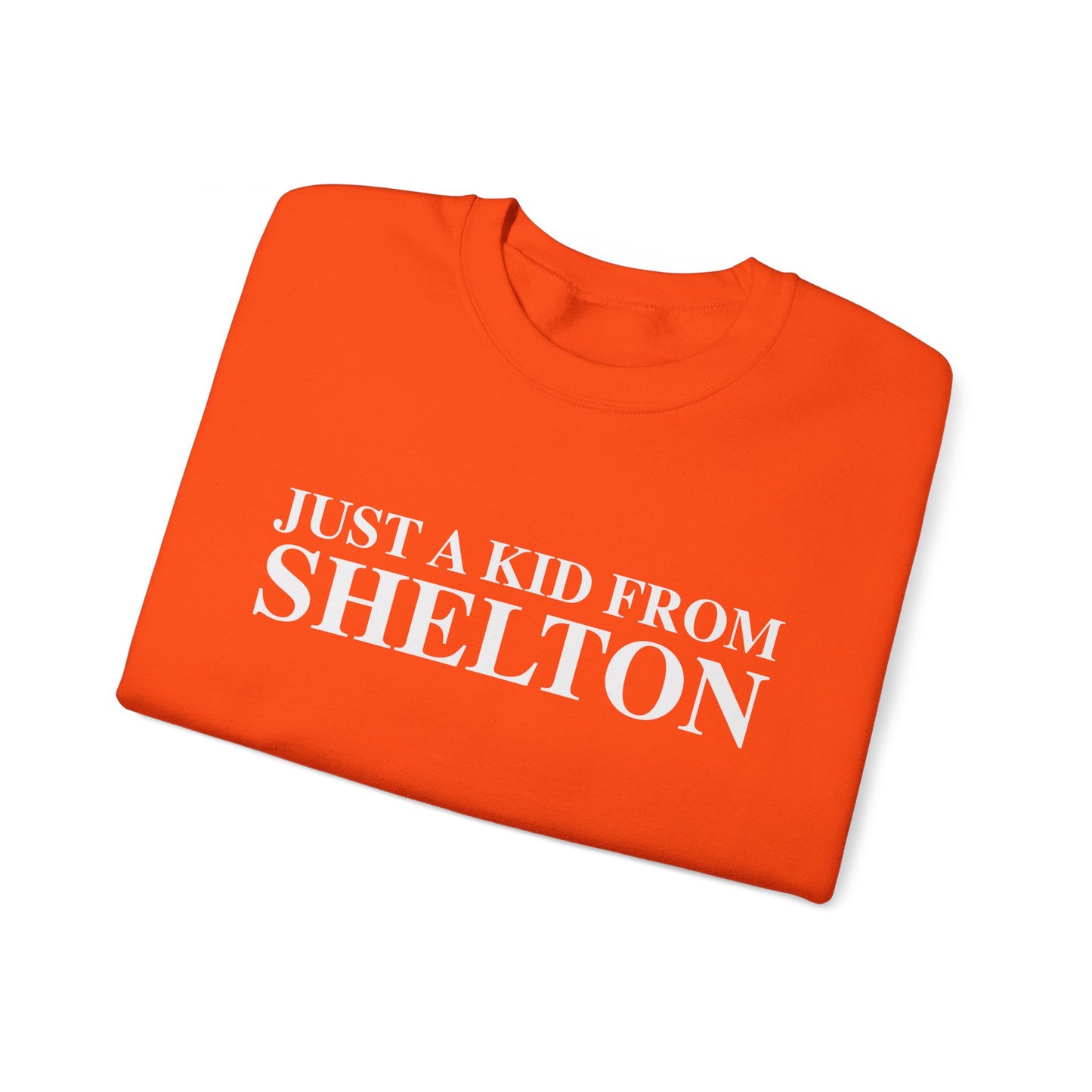 Just a kid from Shelton Unisex Heavy Blend™ Crewneck Sweatshirt