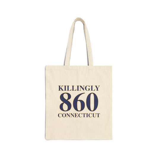 Killingly 860 Connecticut Cotton Canvas Tote Bag