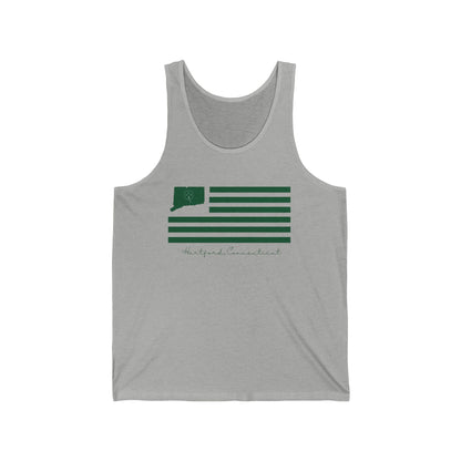 Hartford Connecticut St. Patrick’s Day Flag  Unisex Jersey Tank Top