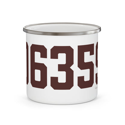06359 North Stonington Connecticut Zip Code Enamel Camping Mug