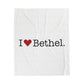 I Heart Bethel. Velveteen Plush Blanket