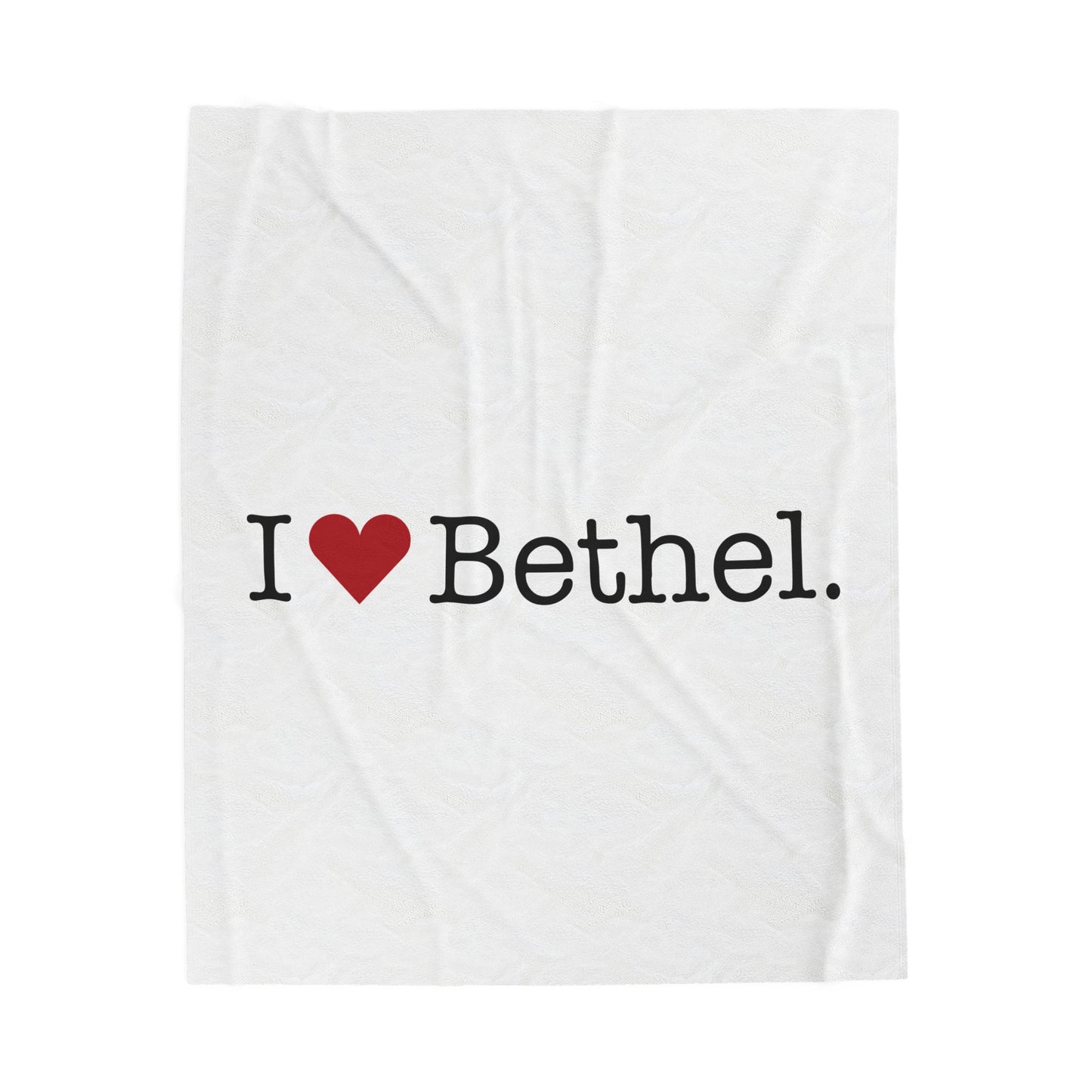 I Heart Bethel. Velveteen Plush Blanket