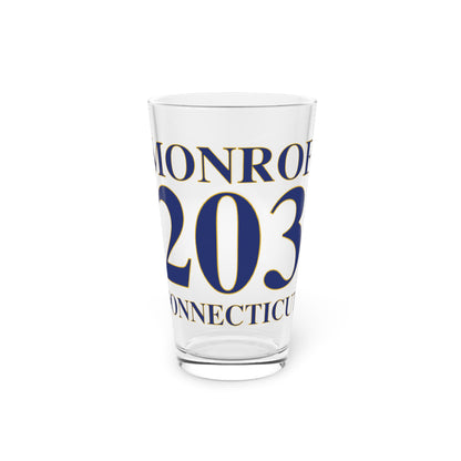Monroe 203 Connecticut  Pint Glass, 16oz