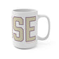 Goose Zip Code Cream & Purple Mug 15oz