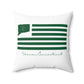Vernon Connecticut St. Patrick’s Day Flag  Spun Polyester Square Pillow