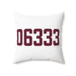 06333 East Lyme Connecticut Zip Code Spun Polyester Square Pillow