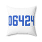06464 East Hampton Connecticut Zip Code Spun Polyester Square Pillow