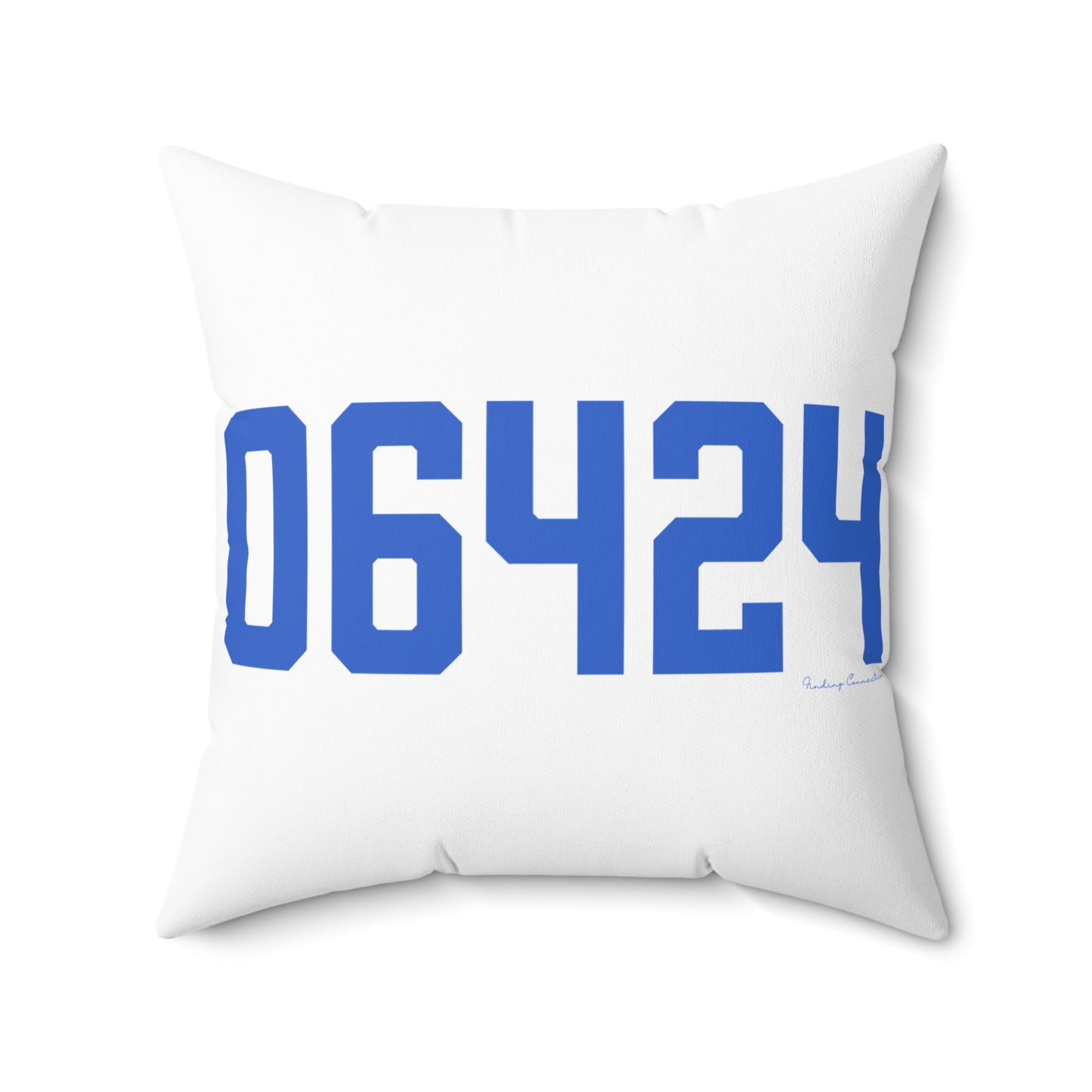 06464 East Hampton Connecticut Zip Code Spun Polyester Square Pillow