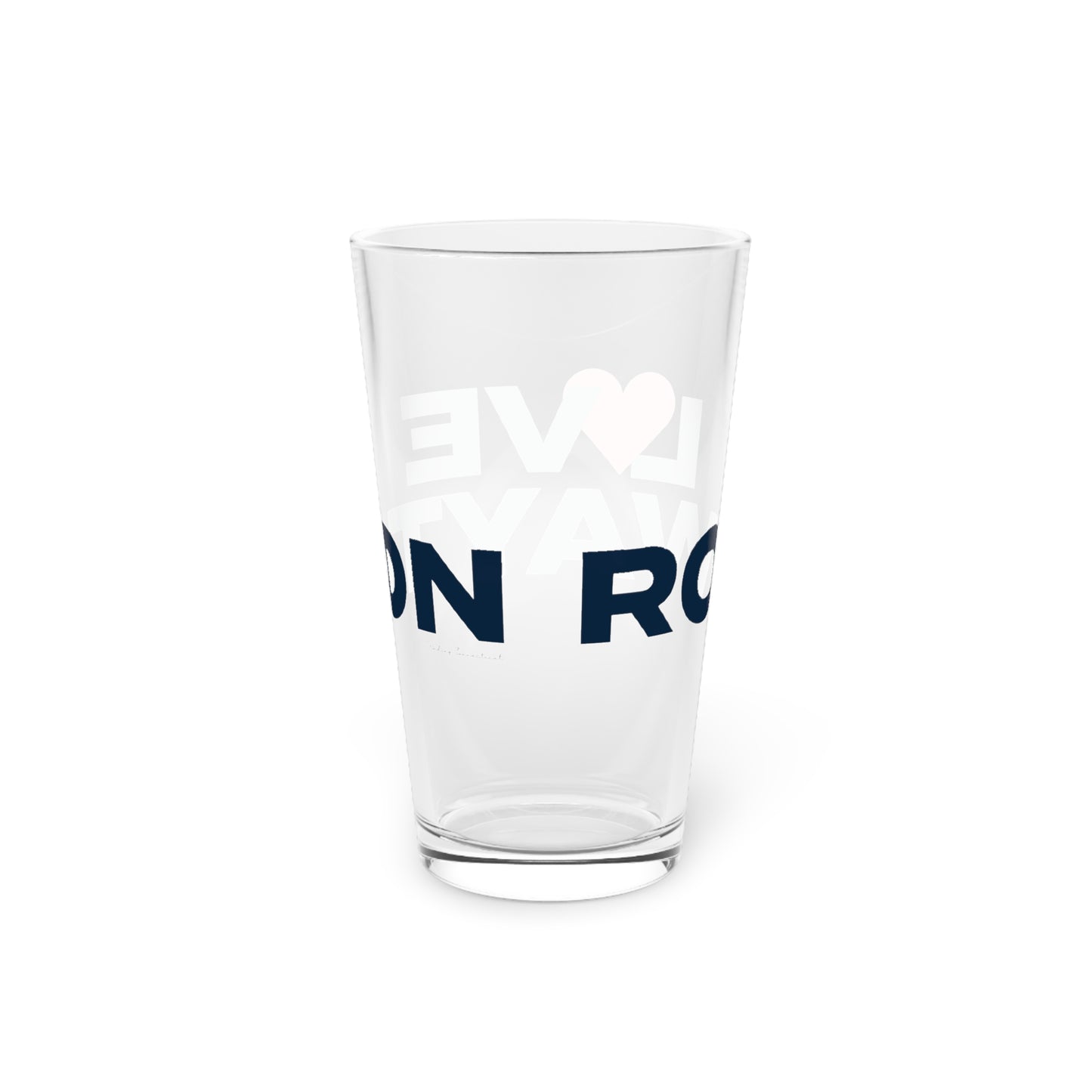 Love Rowayton Pint Glass, 16oz