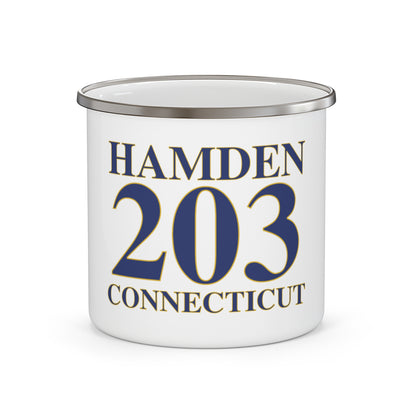 Hamden 203 Connecticut Enamel Camping Mug