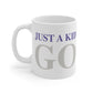 Just a kid Listening  to Goose - Gray and Purple Mug 11oz