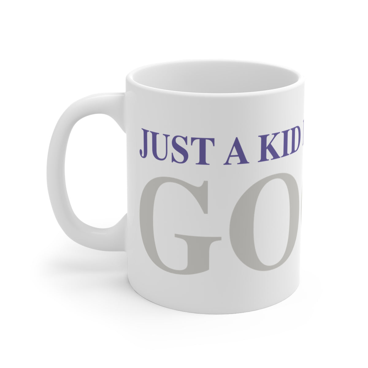 Just a kid Listening  to Goose - Gray and Purple Mug 11oz