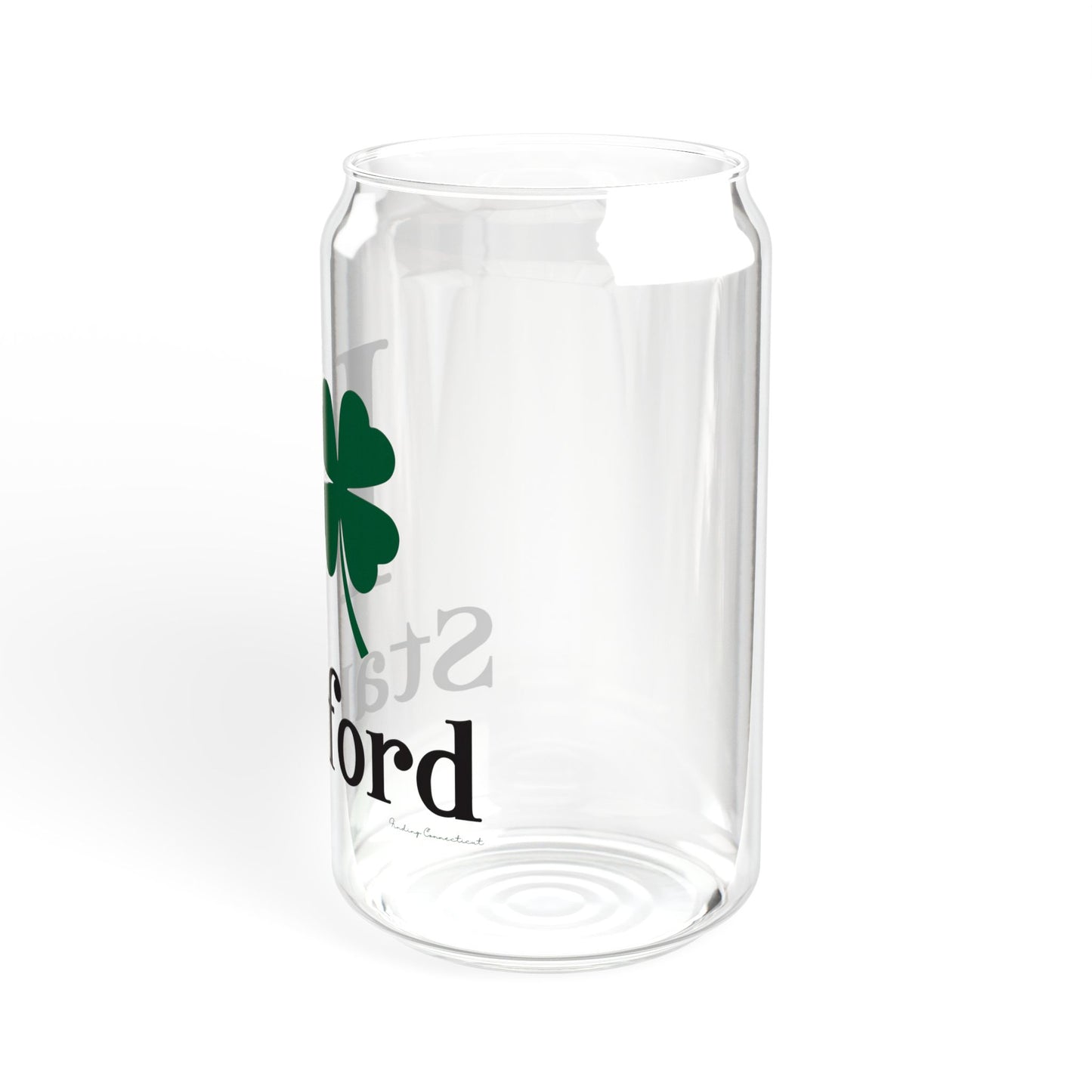 I Clover Stamford Sipper Glass, 16oz