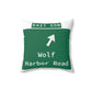 Vintage WCP Exit 55B Sign Spun Polyester Square Pillow