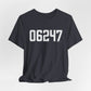 06247 Hampton CT Zip Code Unisex Jersey Short Sleeve T-Shirt