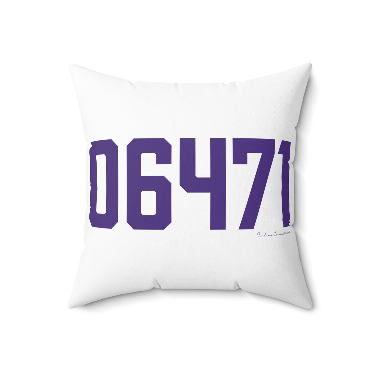 06471 North Branford Connecticut Zip Code Polyester Square Pillow