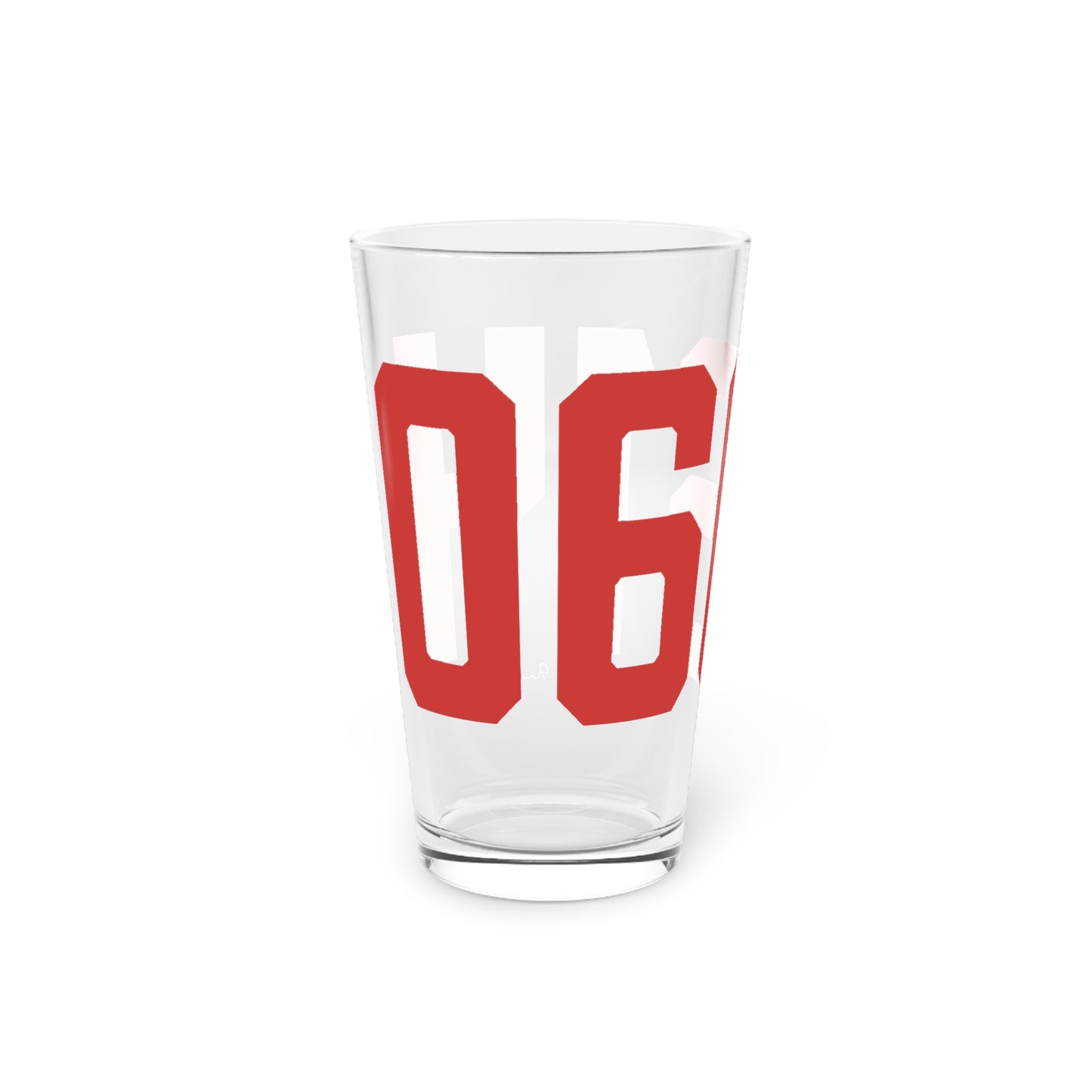 06614 - Stratford Connecticut Zip Code  Pint Glass, 16oz