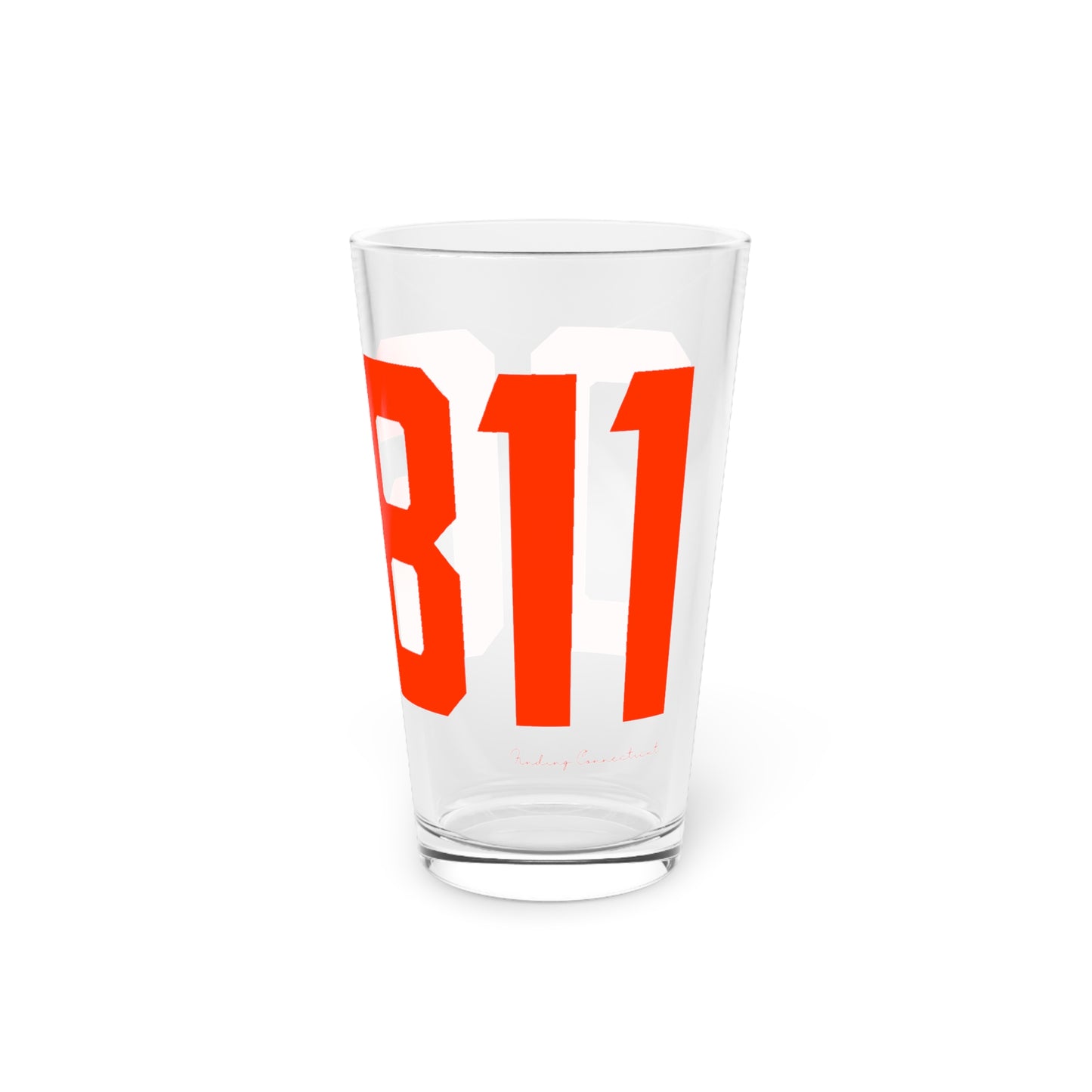 06811 Danbury Connecticut Zip Code Pint Glass, 16oz