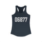 06877 Ridgefield CT Zip Code Women's Ideal Racerback Tank Top