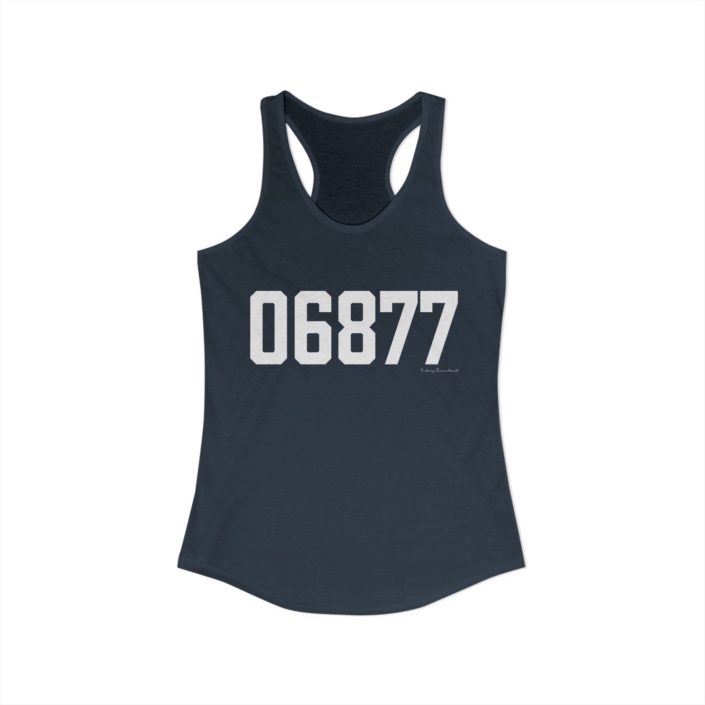 06877 Ridgefield CT Zip Code Women's Ideal Racerback Tank Top
