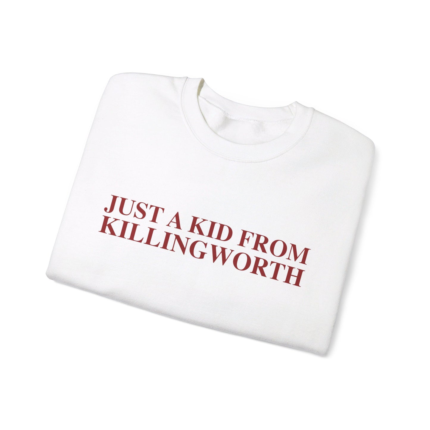 Just a kid from Killingworth Unisex Heavy Blend™ Crewneck Sweatshirt