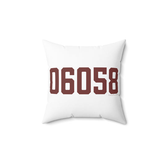 06058 Norfolk Connecticut Zip Code Polyester Square Pillow