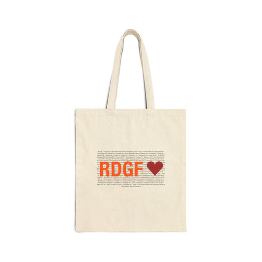 Ridgefield Love Cotton Canvas Tote Bag
