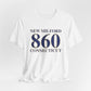 New Milford 860 Connecticut Unisex Jersey Short Sleeve Tee