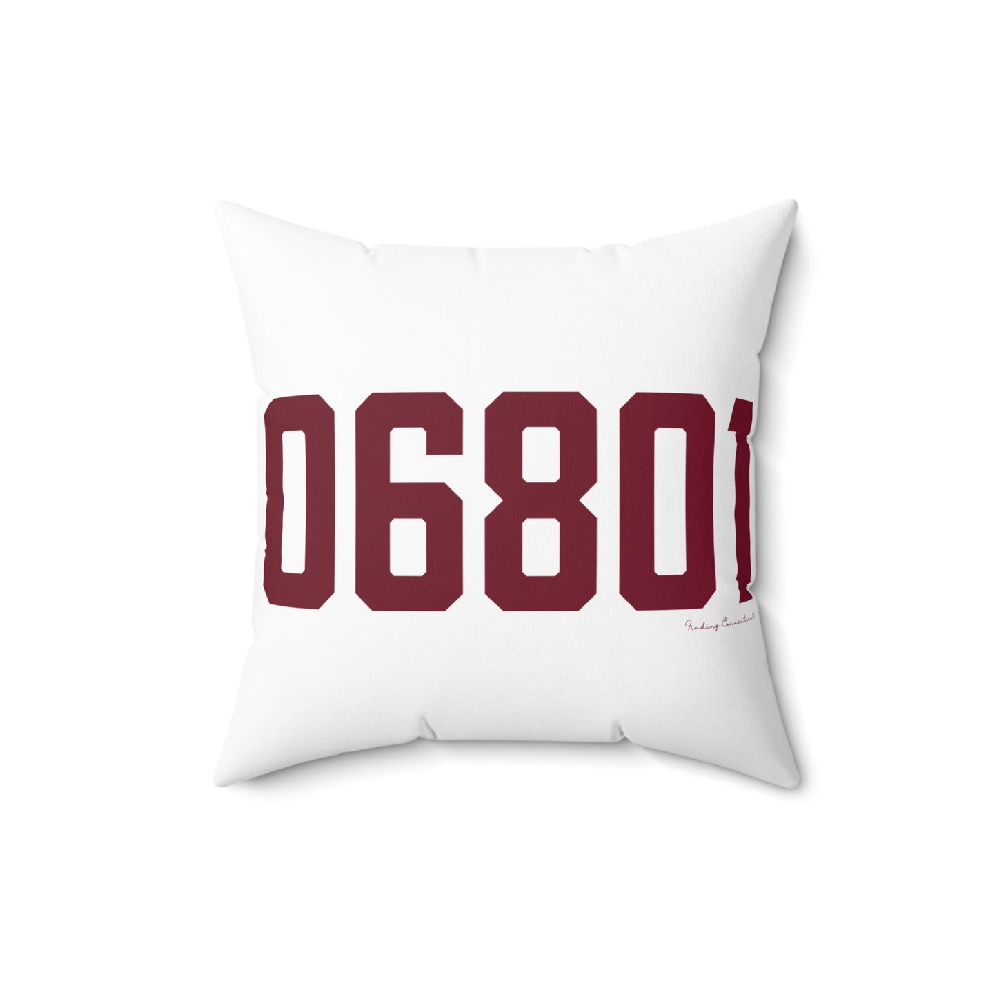 06801 Bethel Connecticut Zip Code Spun Polyester Square Pillow