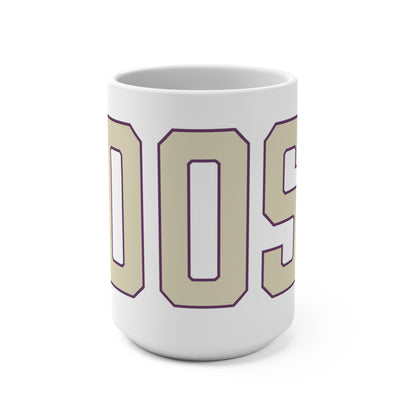 Goose Zip Code Cream & Purple Mug 15oz
