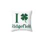 I Clover Ridgefield  Spun Polyester Square Pillow