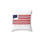 Union Connecticut Flag Spun Polyester Square Pillow