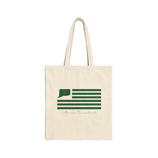 Monroe Connecticut St Patrick’s Day Flag Cotton Canvas Tote Bag