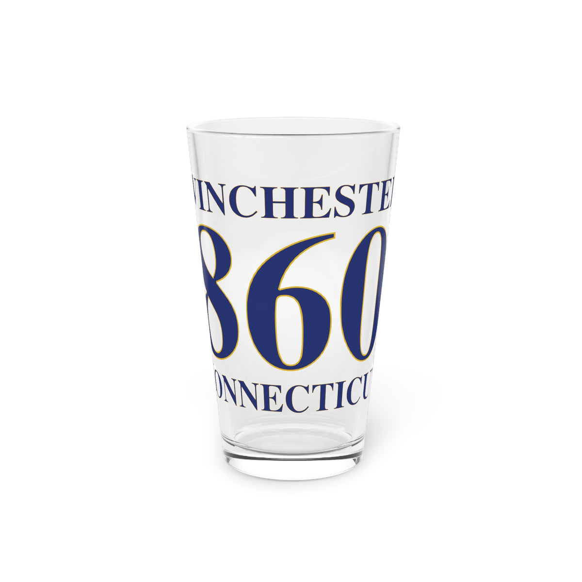 Winchester 860 Connecticut Pint Glass, 16oz