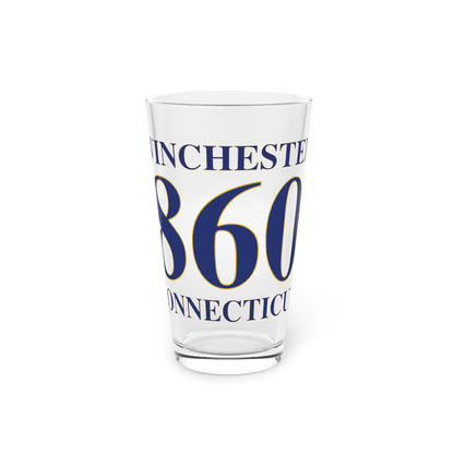 Winchester 860 Connecticut Pint Glass, 16oz