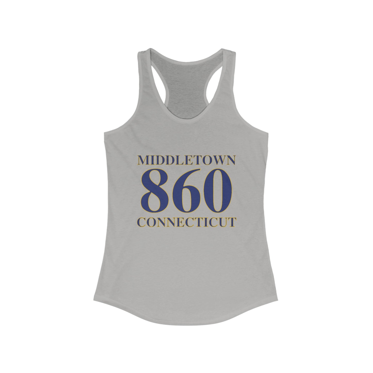 Middletown 860 Connecticut Women's Ideal Racerback Tank