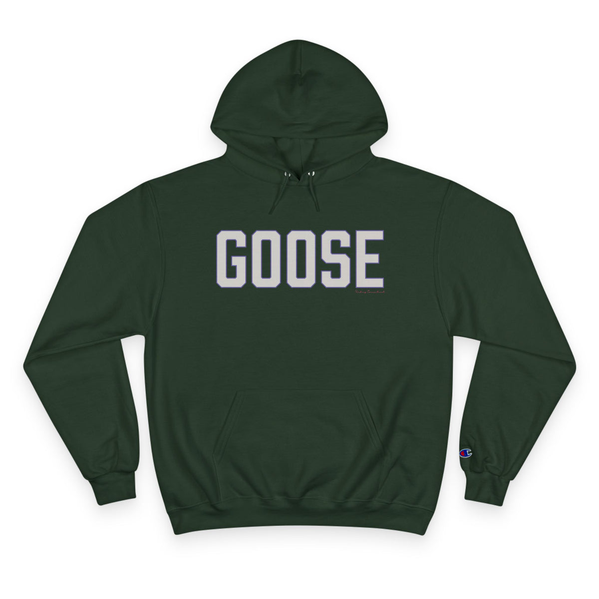 Goose Zip Code Gray & Purple Champion Hoodie