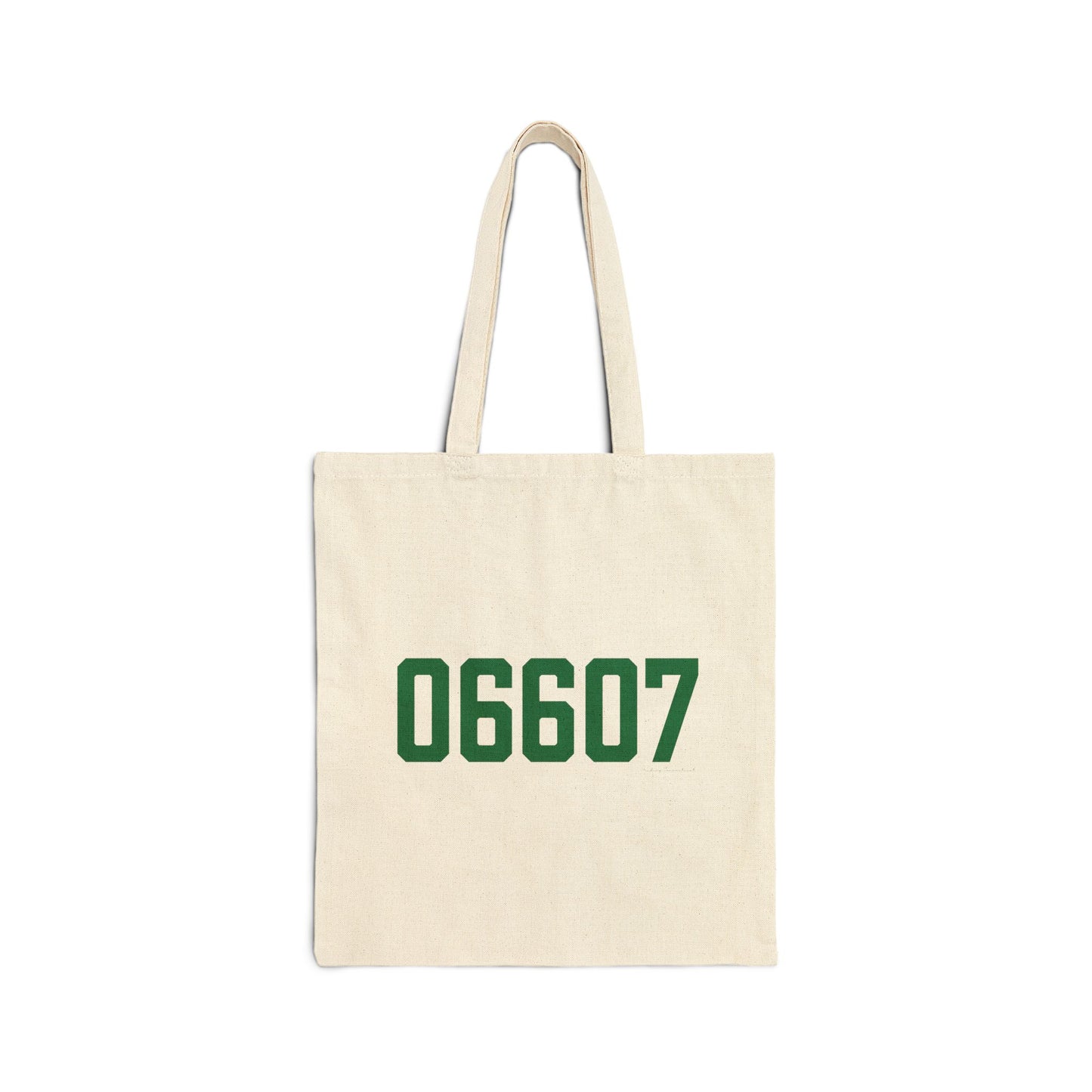 06607 Bridgeport Connecticut Zip Code Cotton Canvas Tote Bag