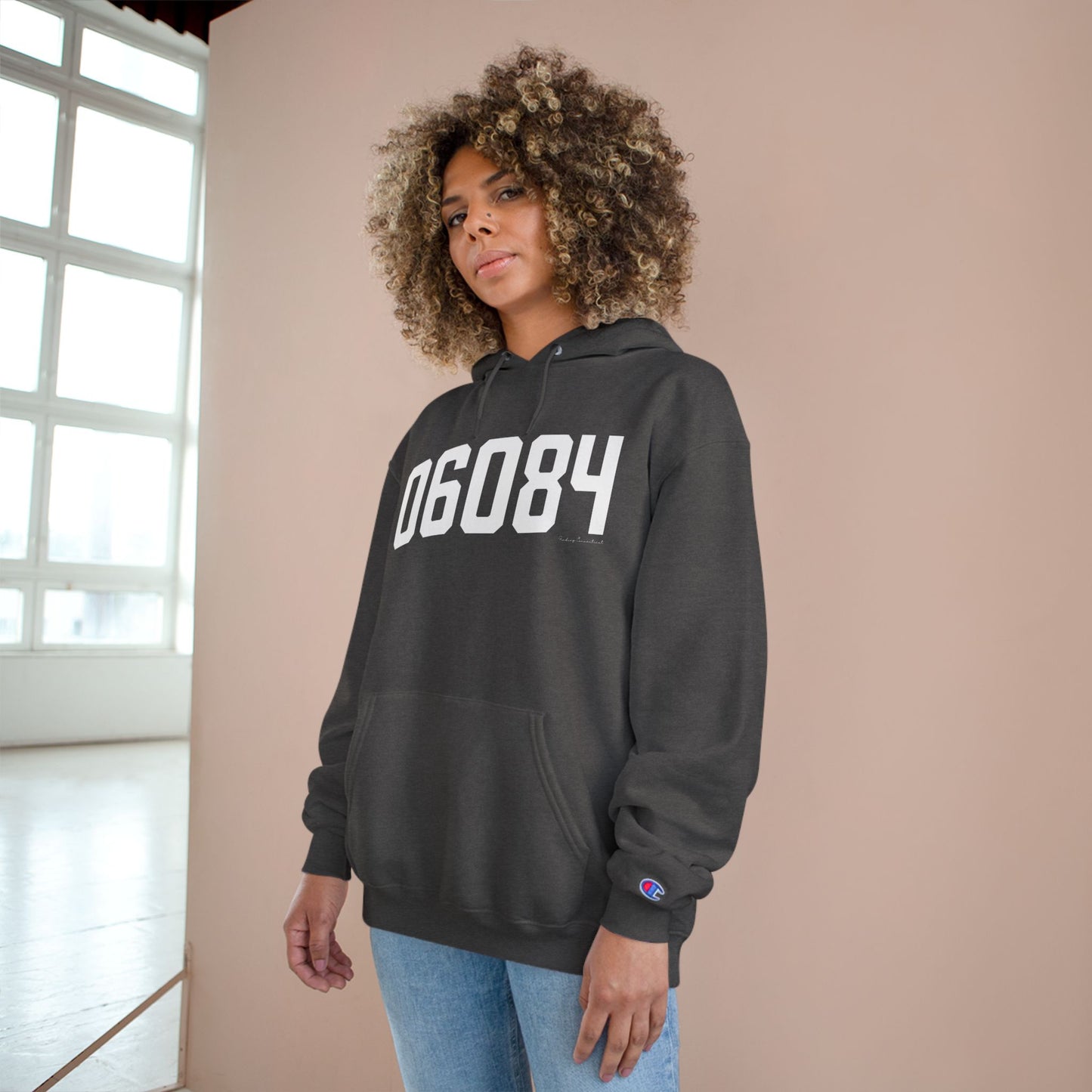 06084 Tolland CT Zip Code Champion Hoodie